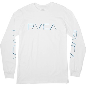 image:imageRVCA Boys Long Sleeve Graphic Tee ShirtDrop Shadow LsWhite