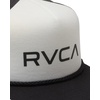 image:imageRVCA Mens Trucker Hat Structured Hat with Stretch Mesh Back Adjustable Snapback ClosureRvca TruckerBlackWhite