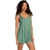 image:imageRVCA Womens Marina Romper CoverupMarina CoverupDark Ivy