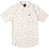 image:imageRVCA Boys Short Sleeve Slim Fit Woven Button UpThatll Do Print SsWhiteRed