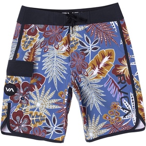 image:imageRVCA Boys Fixed Waist 17 Inch Boardshort BottomEastern TrunkBlue Floral