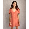 image:imageRVCA Womens Avery Woven Short Sleeve DressAvery DressPeach