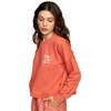 image:imageRVCA Womens Graphic Fleece Pullover Crew Neck SweatshirtMeadowPeach