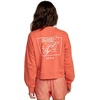 image:imageRVCA Womens Graphic Fleece Pullover Crew Neck SweatshirtMeadowPeach