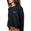 image:imageRVCA Womens Graphic Fleece Pullover Crew Neck SweatshirtScryptBlack