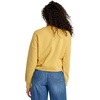 image:imageRVCA Womens Graphic Fleece Pullover Crew Neck SweatshirtScryptVintage Gold