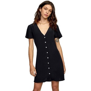 image:imageRVCA Womens Avery Woven Short Sleeve DressAvery DressRvca Black