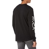 image:imageRVCA Mens Graphic Long Sleeve Crew Neck Tee ShirtBig Rvca LSBlack