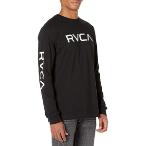 image:imageRVCA Mens Graphic Long Sleeve Crew Neck Tee ShirtBig Rvca LSBlack